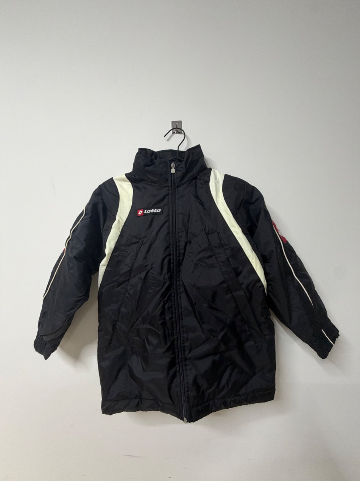 Lotto chaqueta acolchada niño negra vintage streetwear