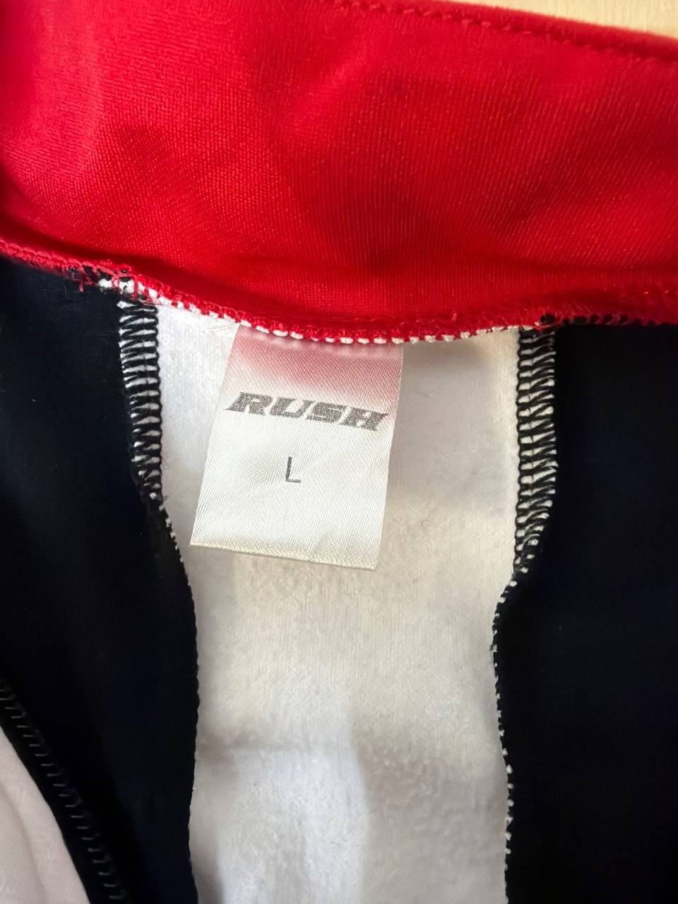 RUSH Maillot Ciclismo Manga Larga Negro Rojo Vintage — foto 5