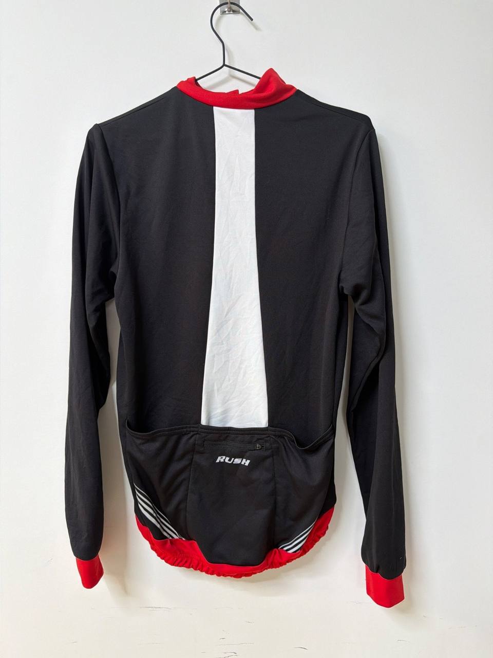 RUSH Maillot Ciclismo Manga Larga Negro Rojo Vintage — foto 2