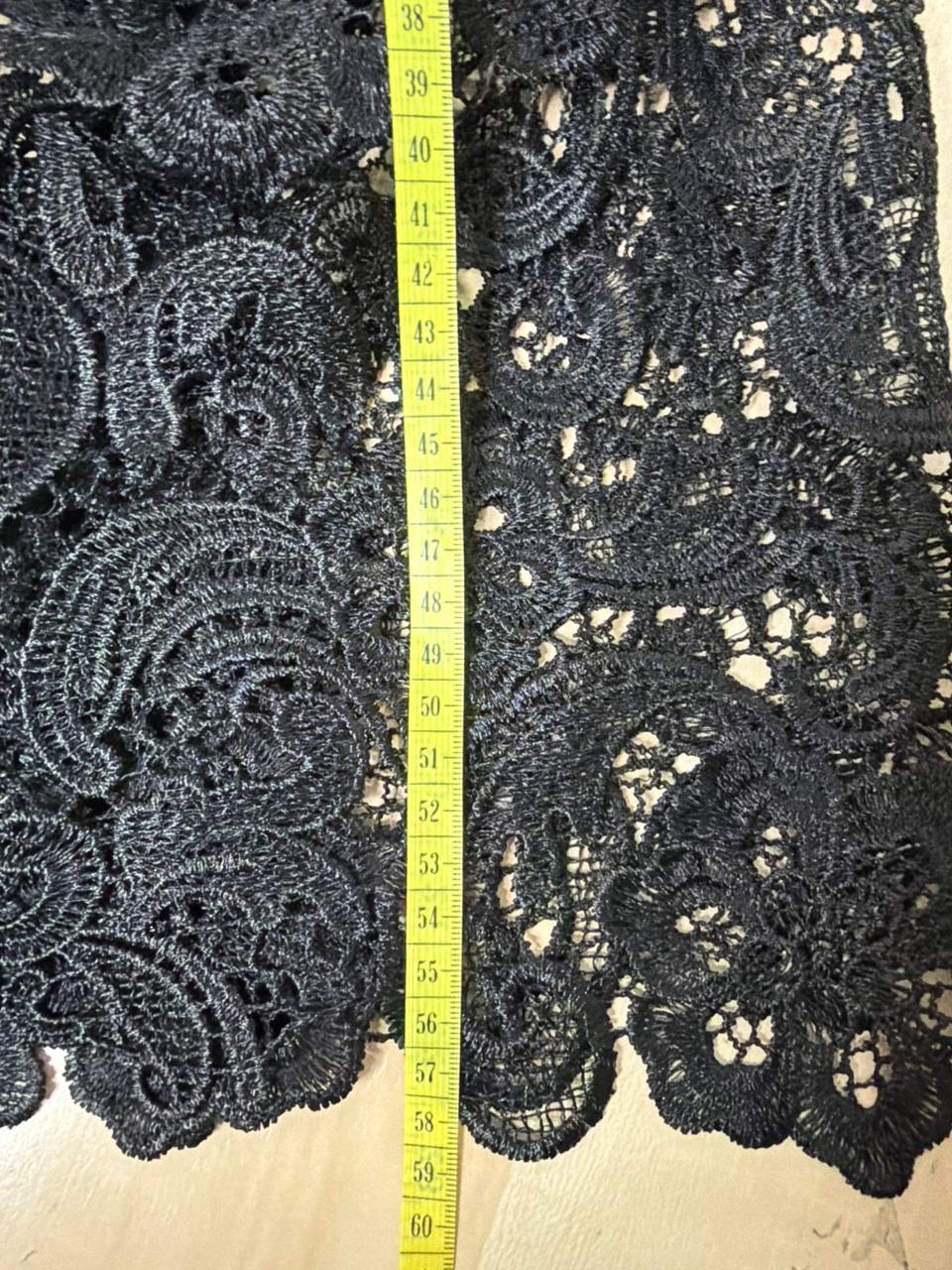 Top corsé vintage Y2K encaje y efecto piel negro / Goth Dark Coquette — foto 6