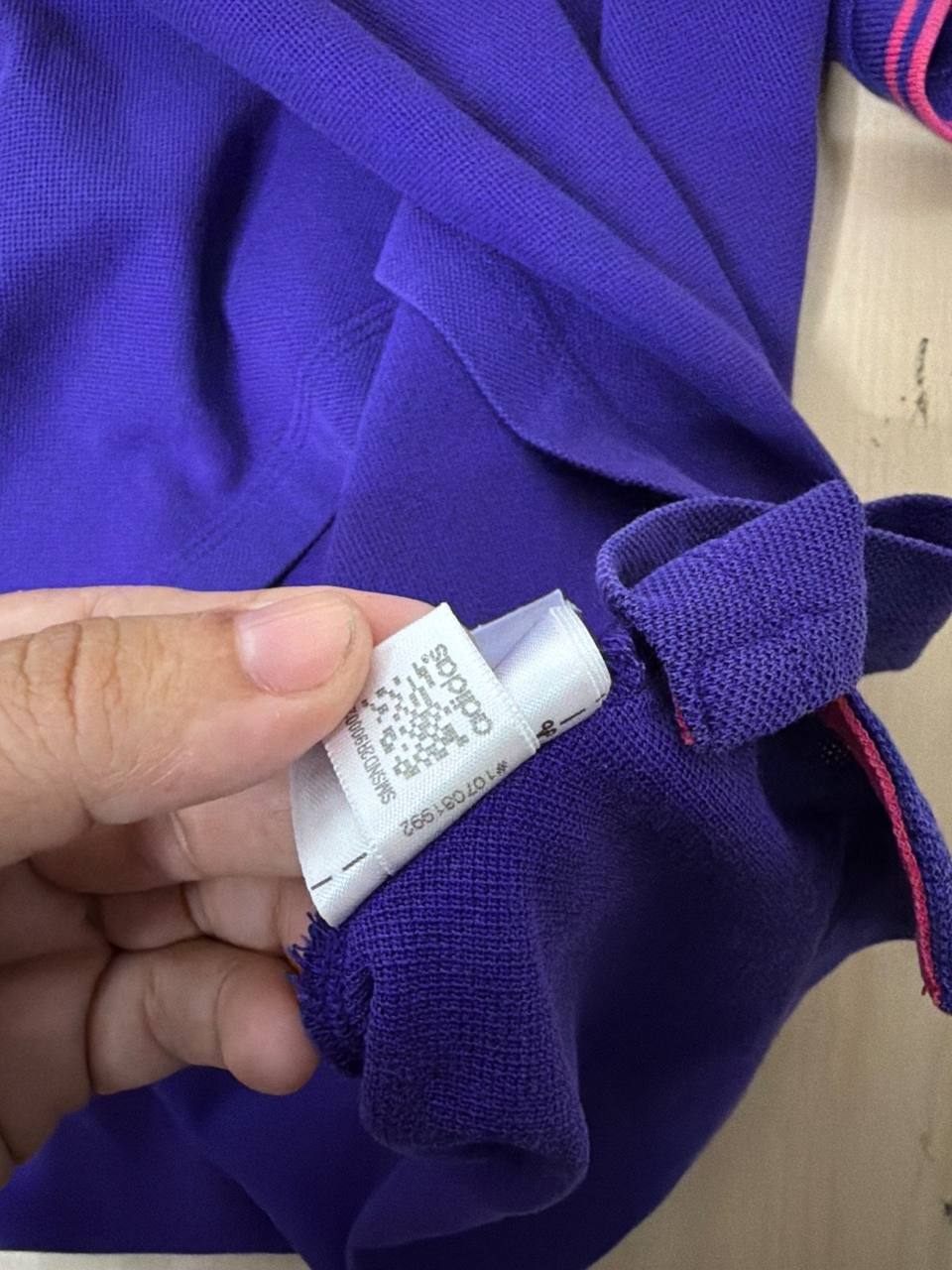 Polo Adidas Climalite Morado Talla L Vintage Streetwear — foto 6