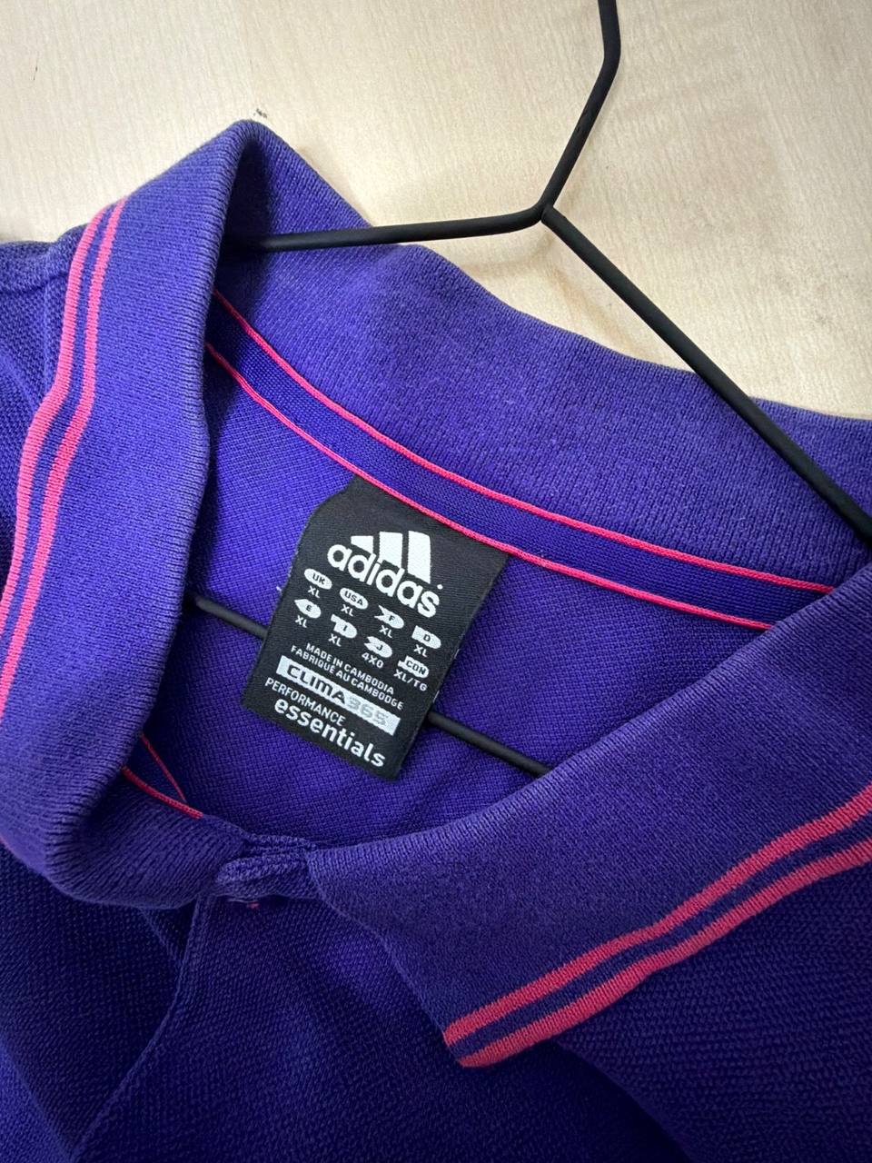 Polo Adidas Climalite Morado Talla L Vintage Streetwear — foto 4