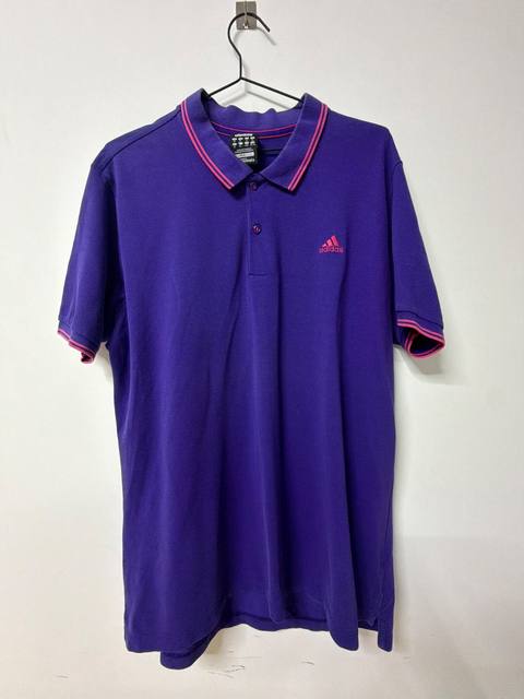 Polo Adidas Climalite Morado Talla L Vintage Streetwear
