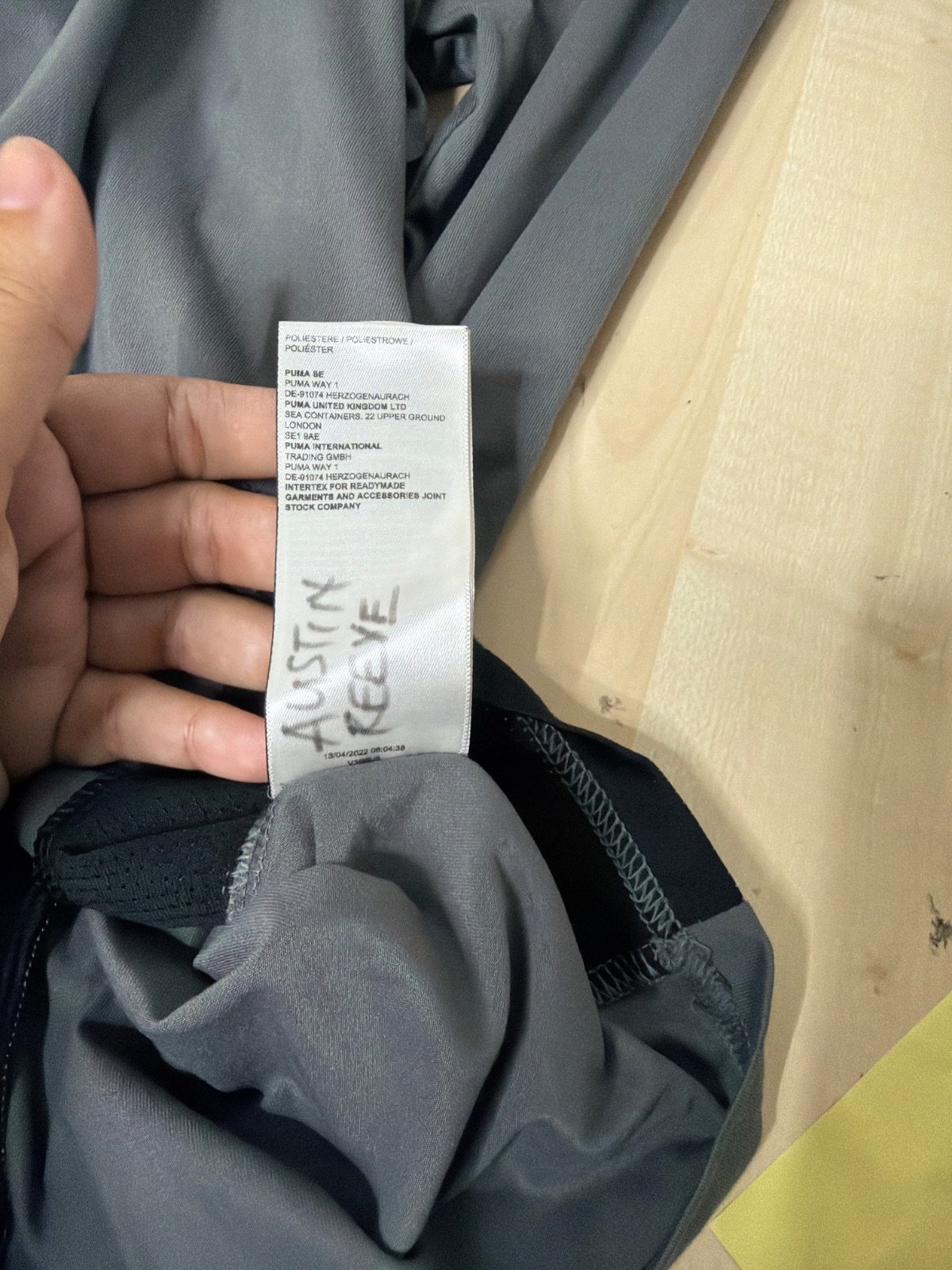 Puma Dry Cell 1/4 Zip Long Sleeve Top Grey/Black Size S / Camiseta Deporte Manga Larga — foto 6