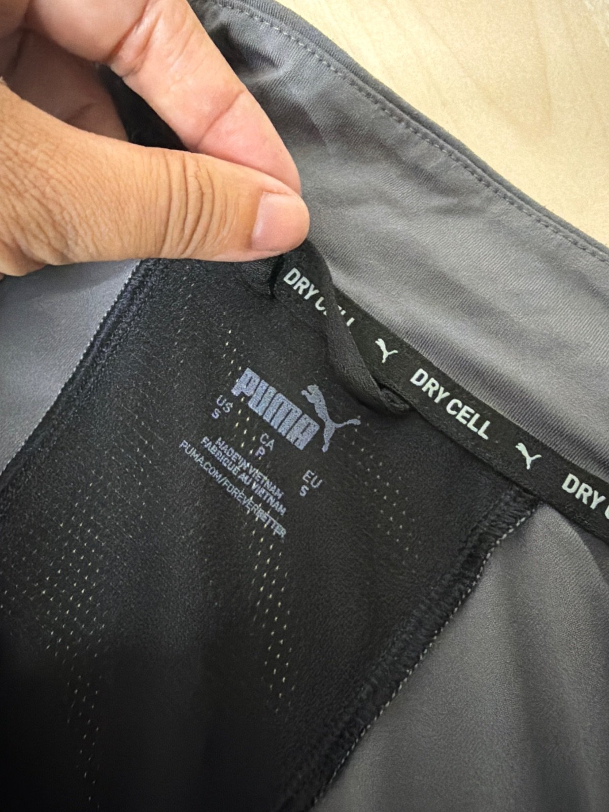 Puma Dry Cell 1/4 Zip Long Sleeve Top Grey/Black Size S / Camiseta Deporte Manga Larga — foto 4