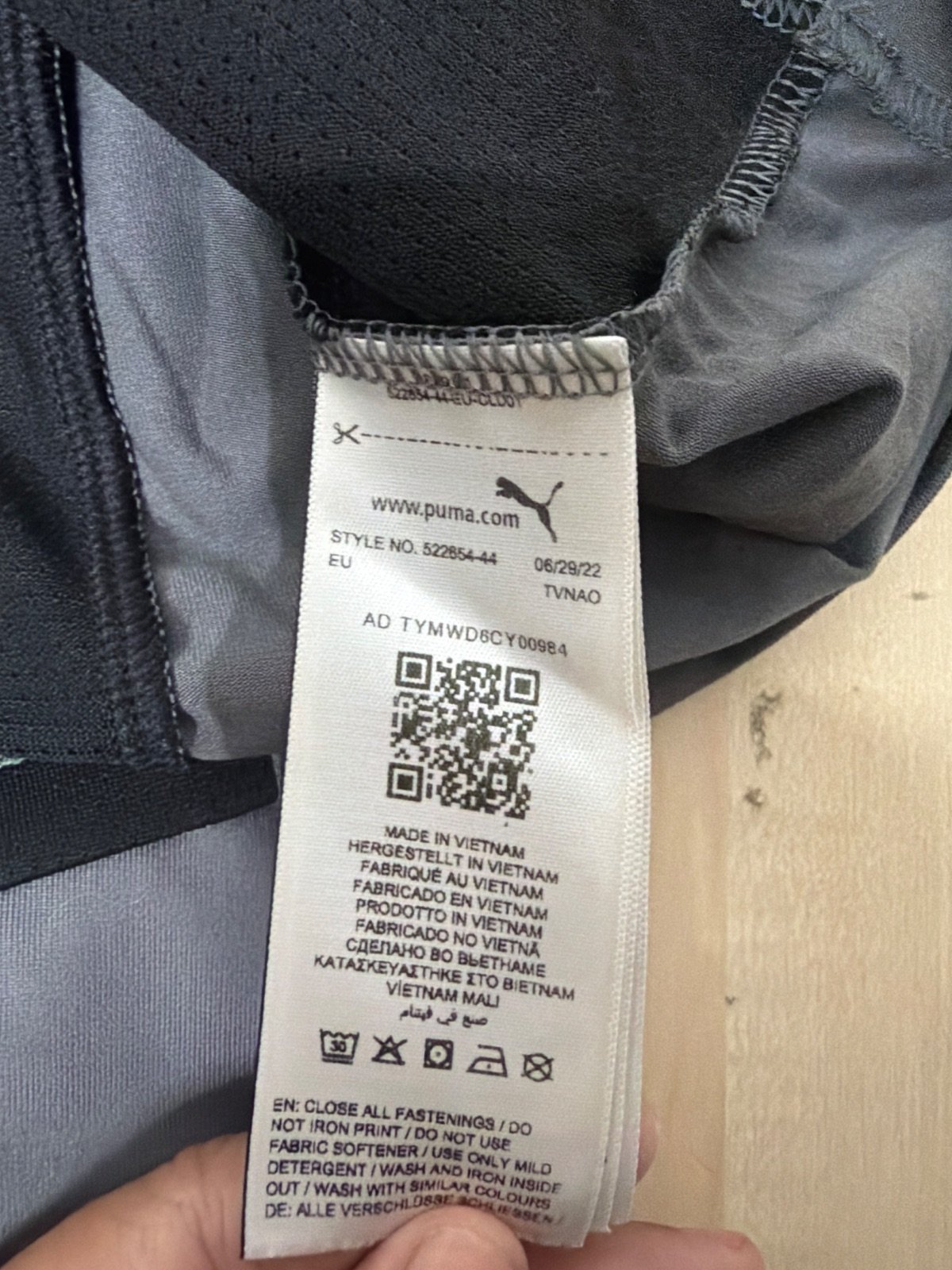 Puma Dry Cell 1/4 Zip Long Sleeve Top Grey/Black Size S / Camiseta Deporte Manga Larga — foto 5