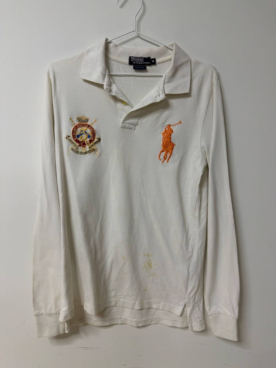 Polo Ralph Lauren manga larga escudo Talla M Vintage