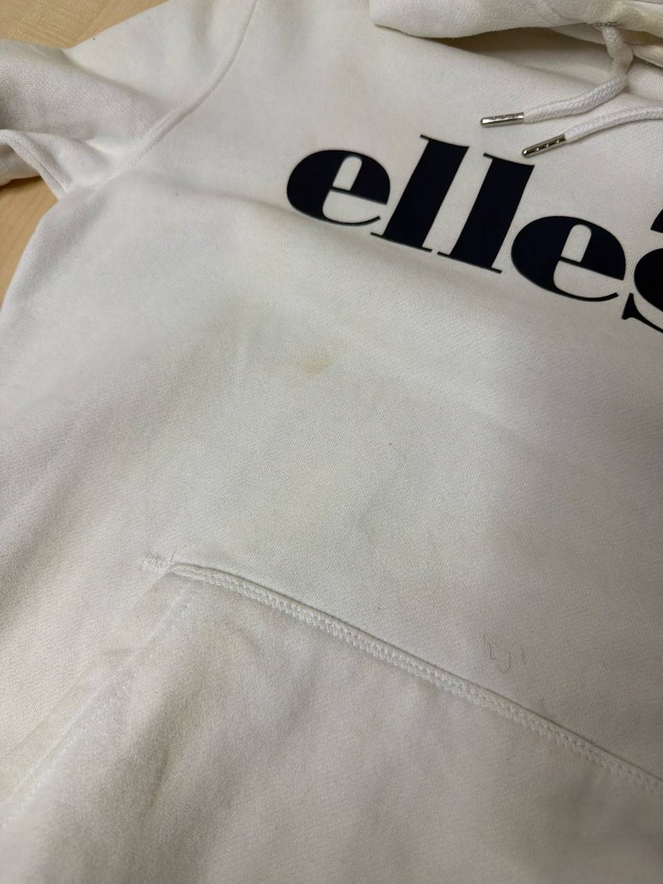 Ellesse sudadera capucha blanca Streetwear Vintage Retro — foto 13