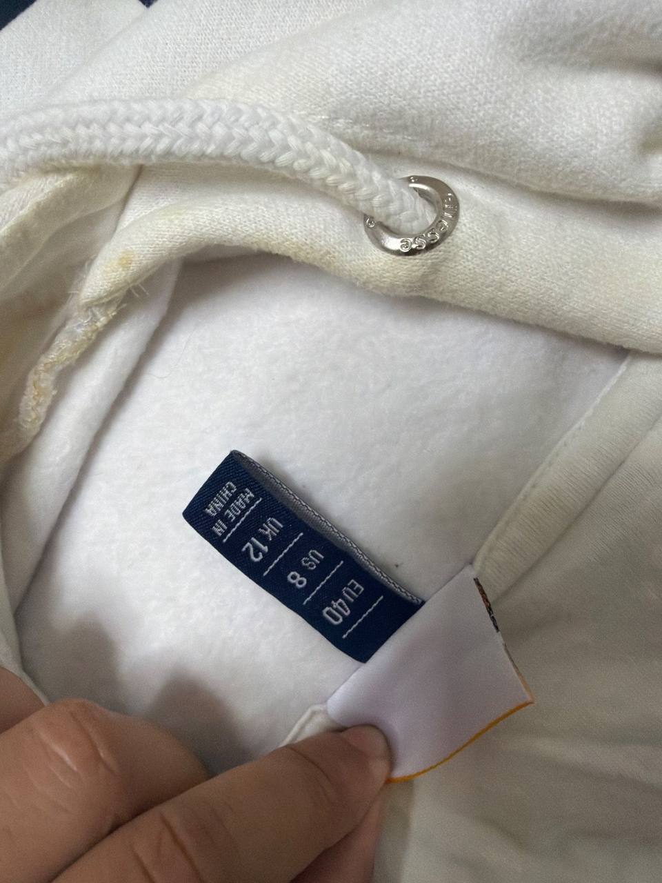 Ellesse sudadera capucha blanca Streetwear Vintage Retro — foto 10