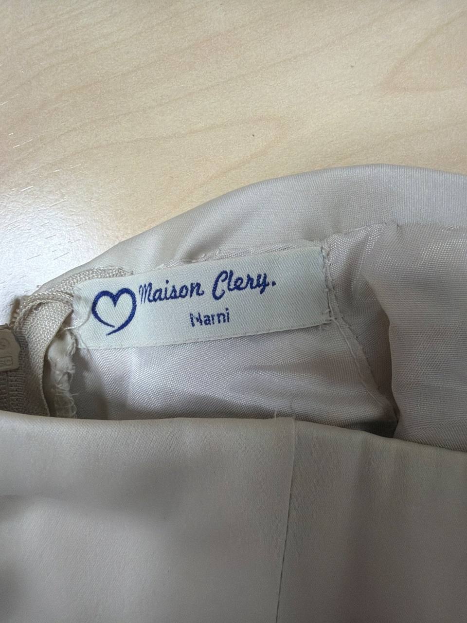 Corsé vintage Maison Clery raso gris satinado retro — foto 4