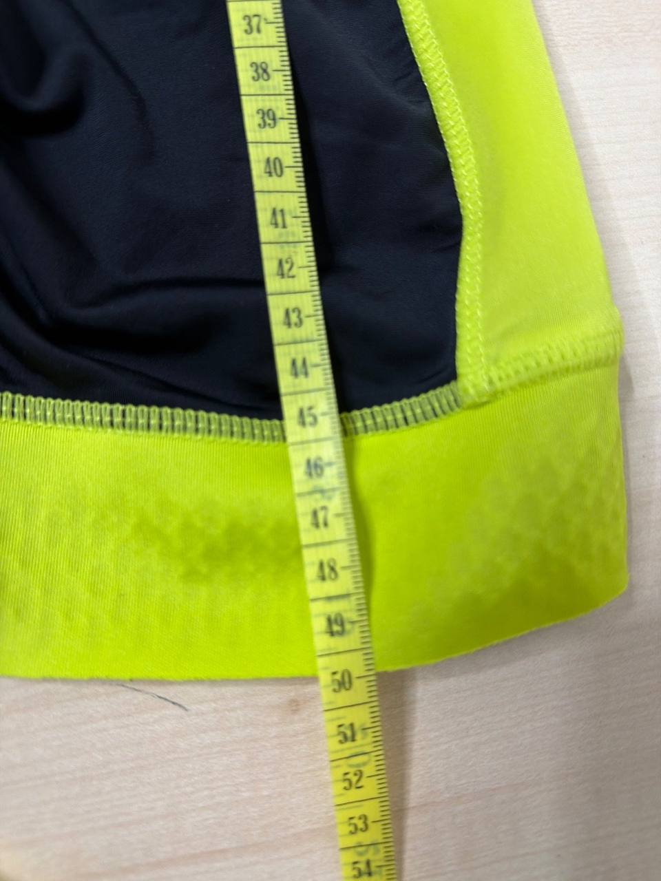 Crivit culotte ciclismo M negro amarillo flúor badana, negro y amarillo flúor — foto 6