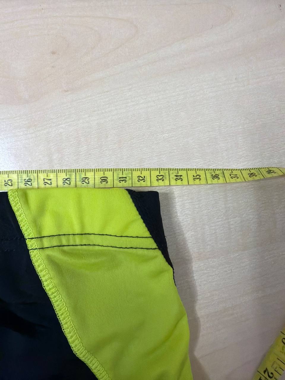 Crivit culotte ciclismo M negro amarillo flúor badana, negro y amarillo flúor — foto 4