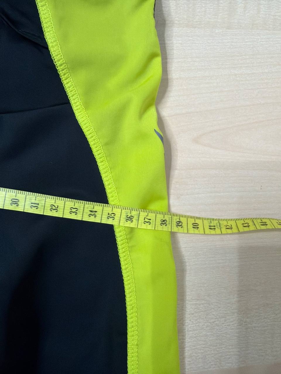Crivit culotte ciclismo M negro amarillo flúor badana, negro y amarillo flúor — foto 5