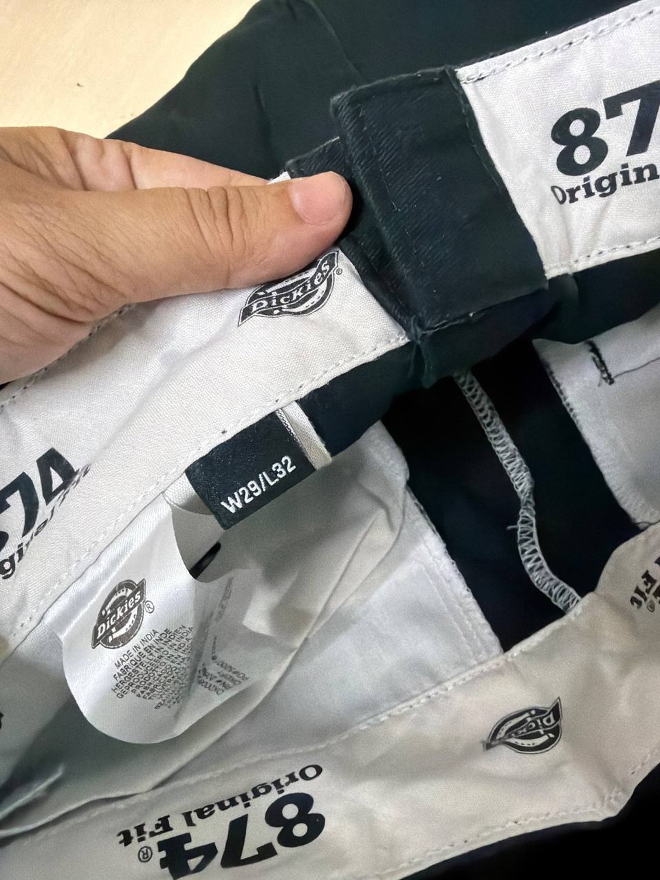Dickies 874 pantalón chino negro Streetwear Workwear Vintage — foto 9