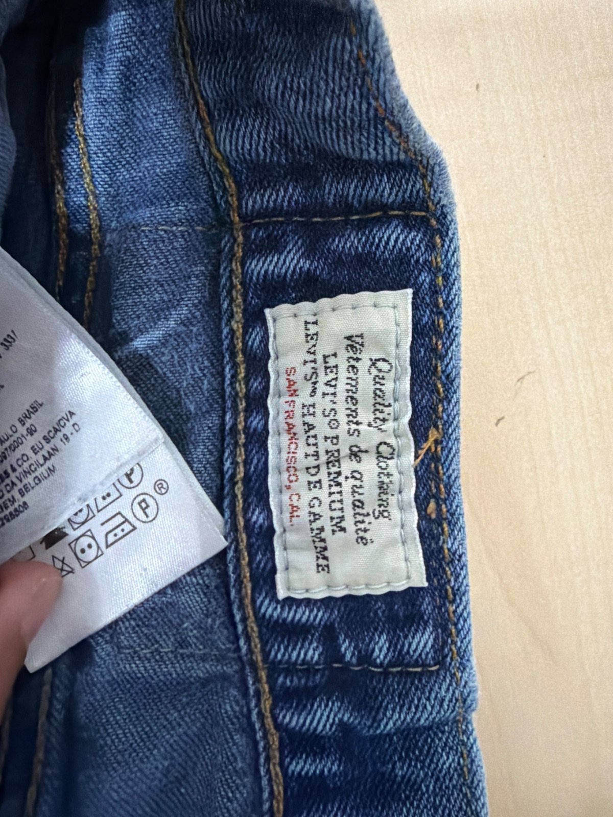 Levi's 501 Premium Straight Leg Jeans Distressed Faded W31 L32 — foto 9