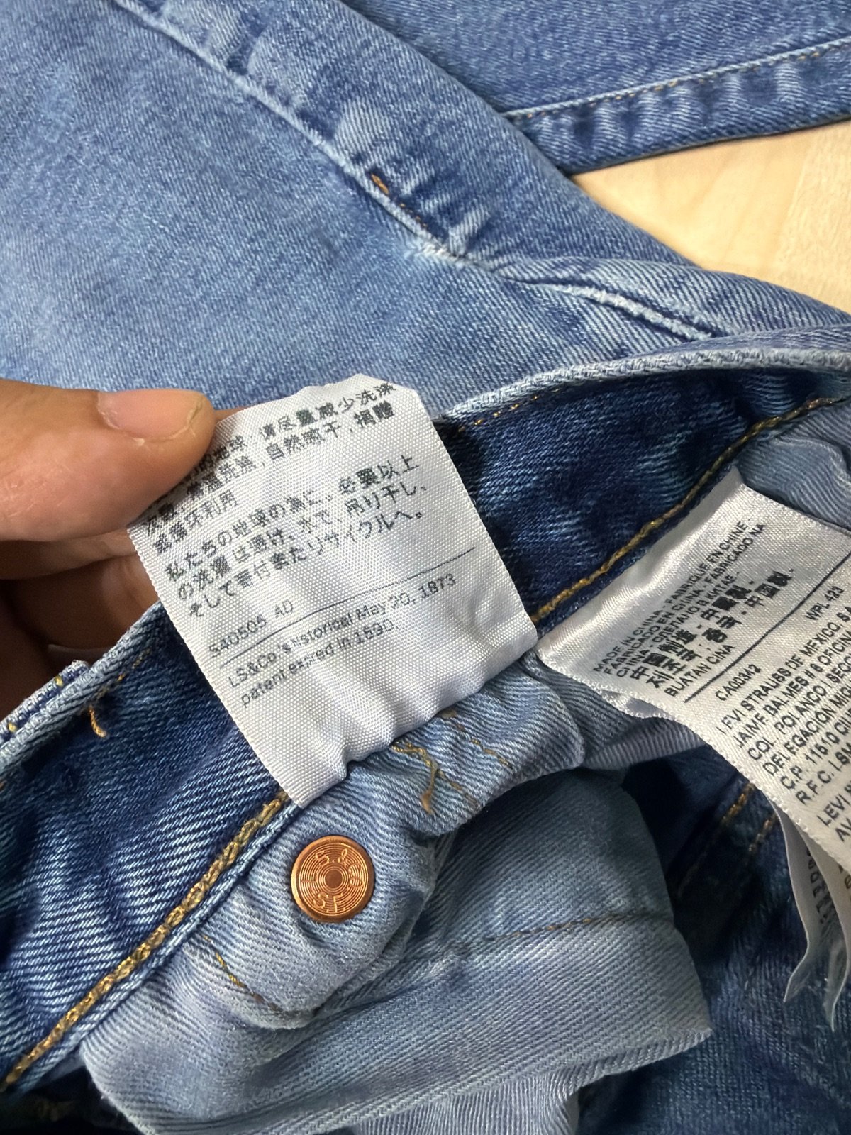 Levi's 501 Premium Straight Leg Jeans Distressed Faded W31 L32 — foto 10