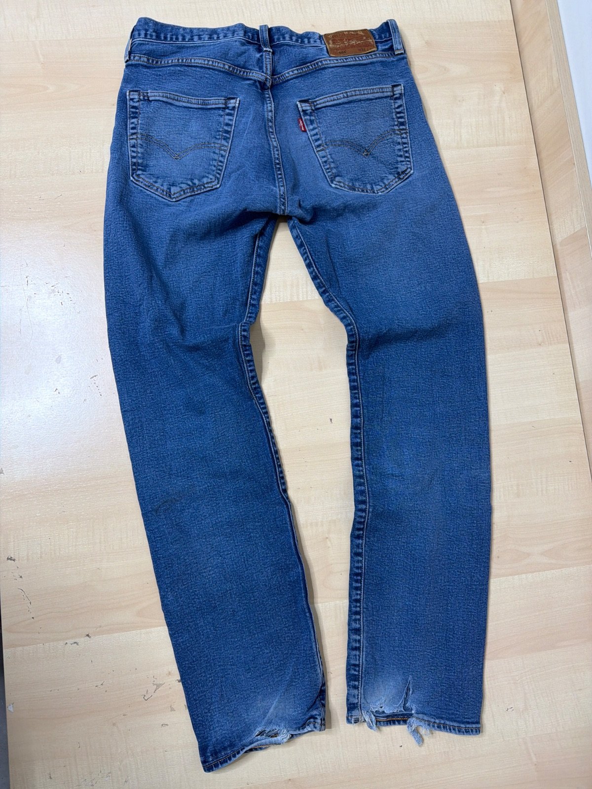 Levi's 501 Premium Straight Leg Jeans Distressed Faded W31 L32 — foto 2