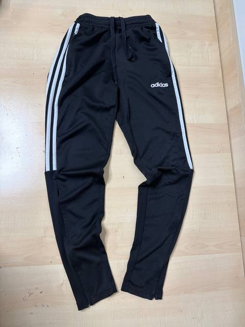 Adidas Pantalón Chándal Climalite Negro 3 Rayas Vintage
