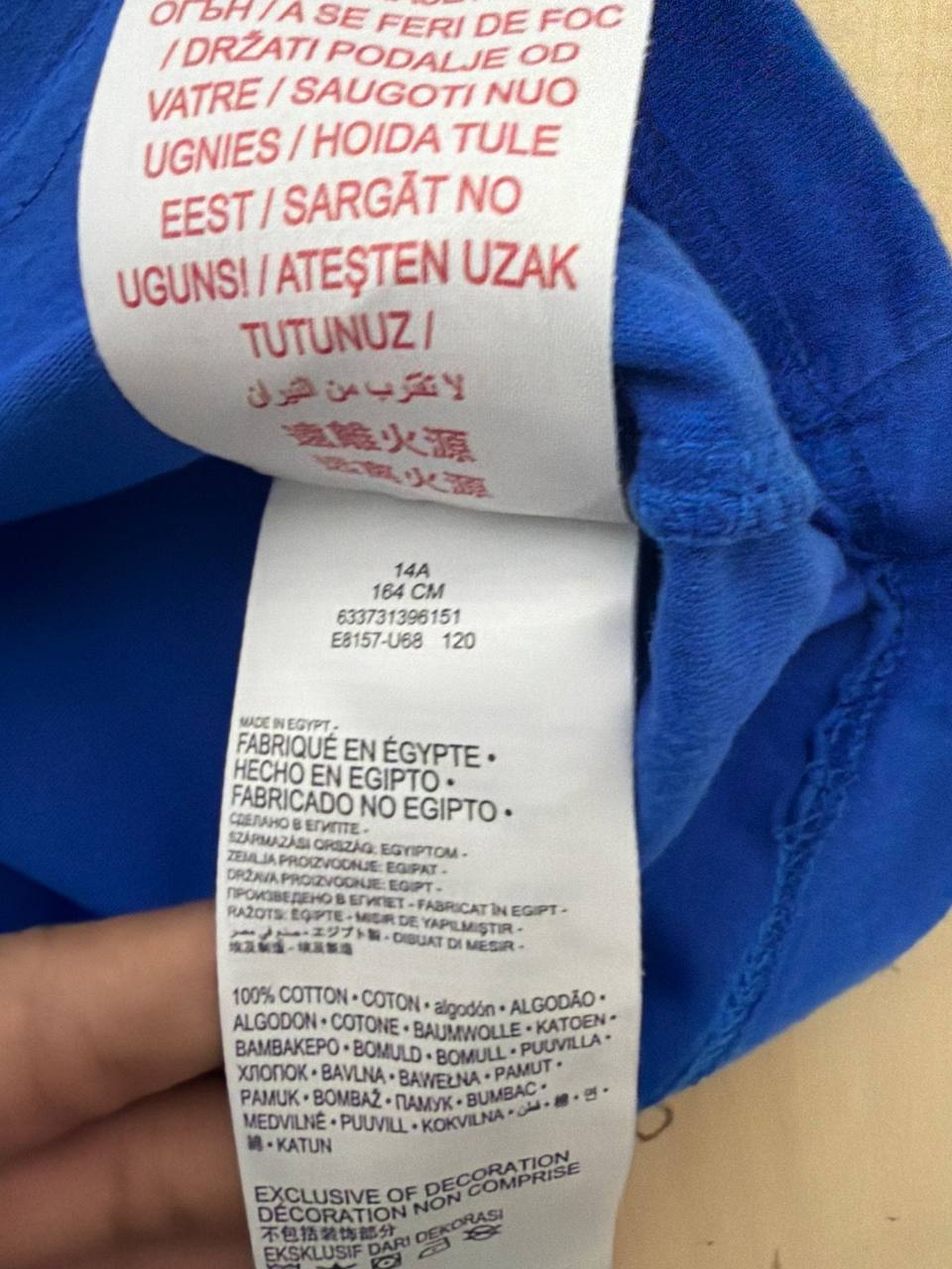 Levi's camiseta niño azul Talla 14A 164cm logo batwing — foto 5
