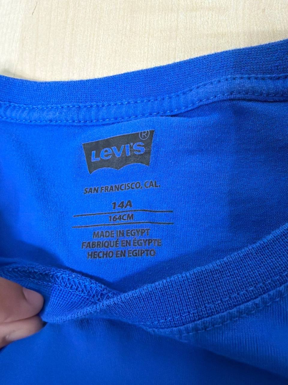 Levi's camiseta niño azul Talla 14A 164cm logo batwing — foto 3