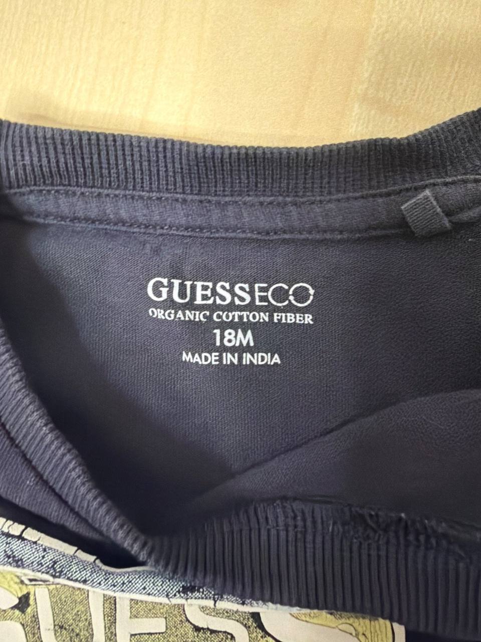Guess camiseta bebé niño azul marino Talla 18M vintage — foto 5