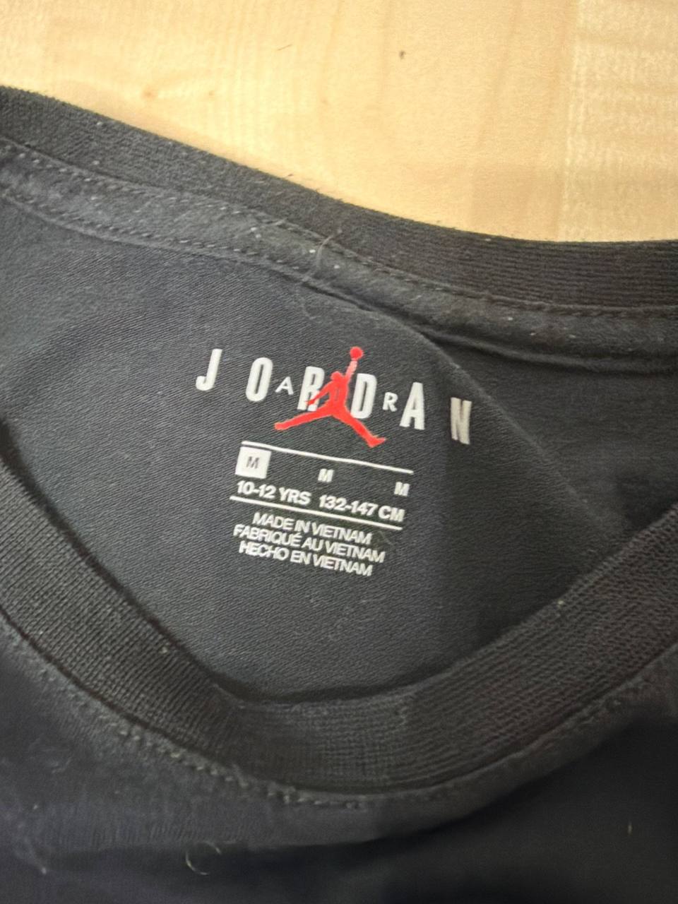Jordan camiseta niño negra 10-12 años Jumpman streetwear — foto 3