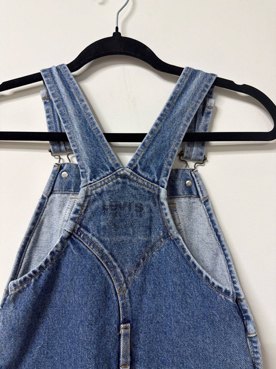 Peto Vaquero Levi's Vintage - Talla 4 Años (108 cm) Denim Dungarees Unisex, azul — foto 4