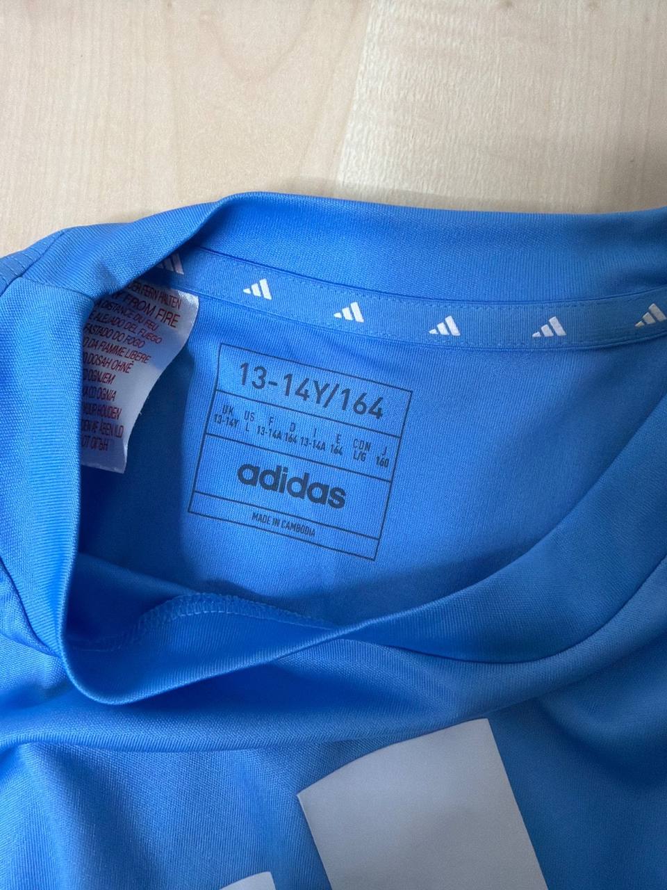 Adidas camiseta niño Talla 13-14A/164 Azul AEROREADY Deporte — foto 3