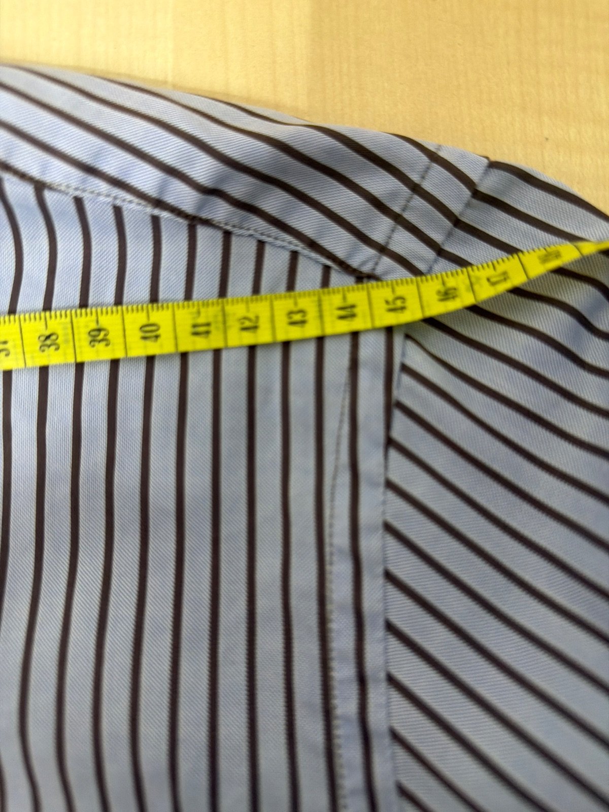 Lacoste camisa rayas azul manga larga Vintage Streetwear — foto 7