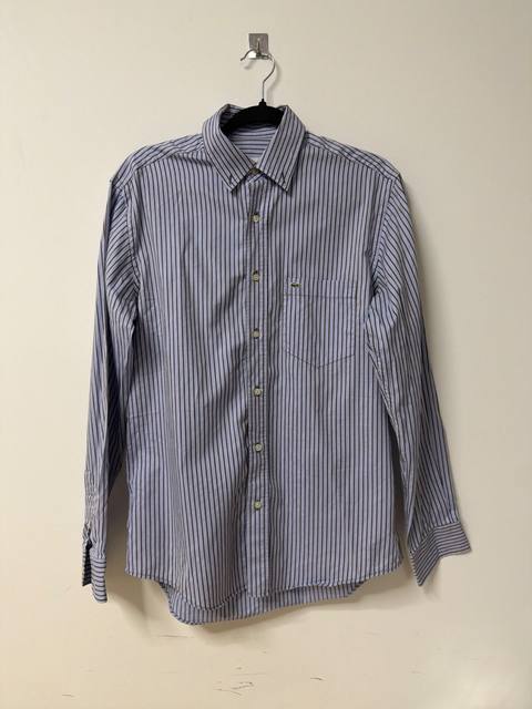 Lacoste camisa rayas azul manga larga Vintage Streetwear