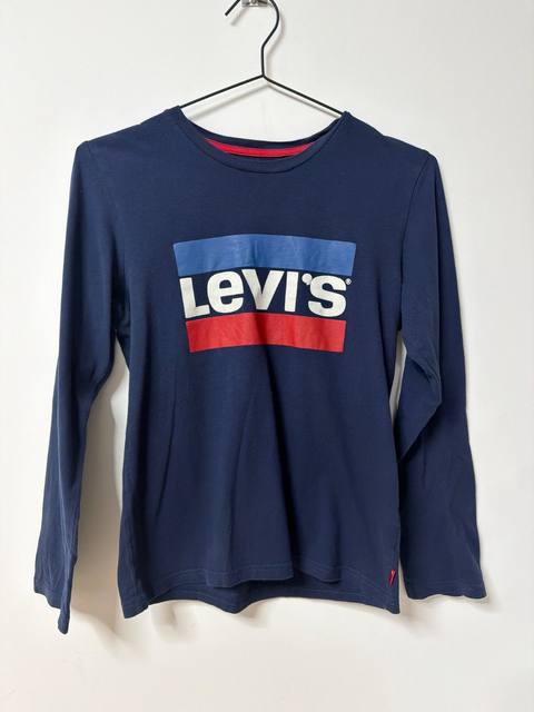 Levi's camiseta niño manga larga Talla 14 Azul marino Logo
