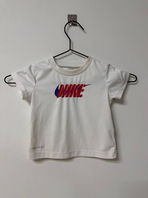Nike Camiseta Bebé Niño Blanca Dri-Fit Logo Vintage