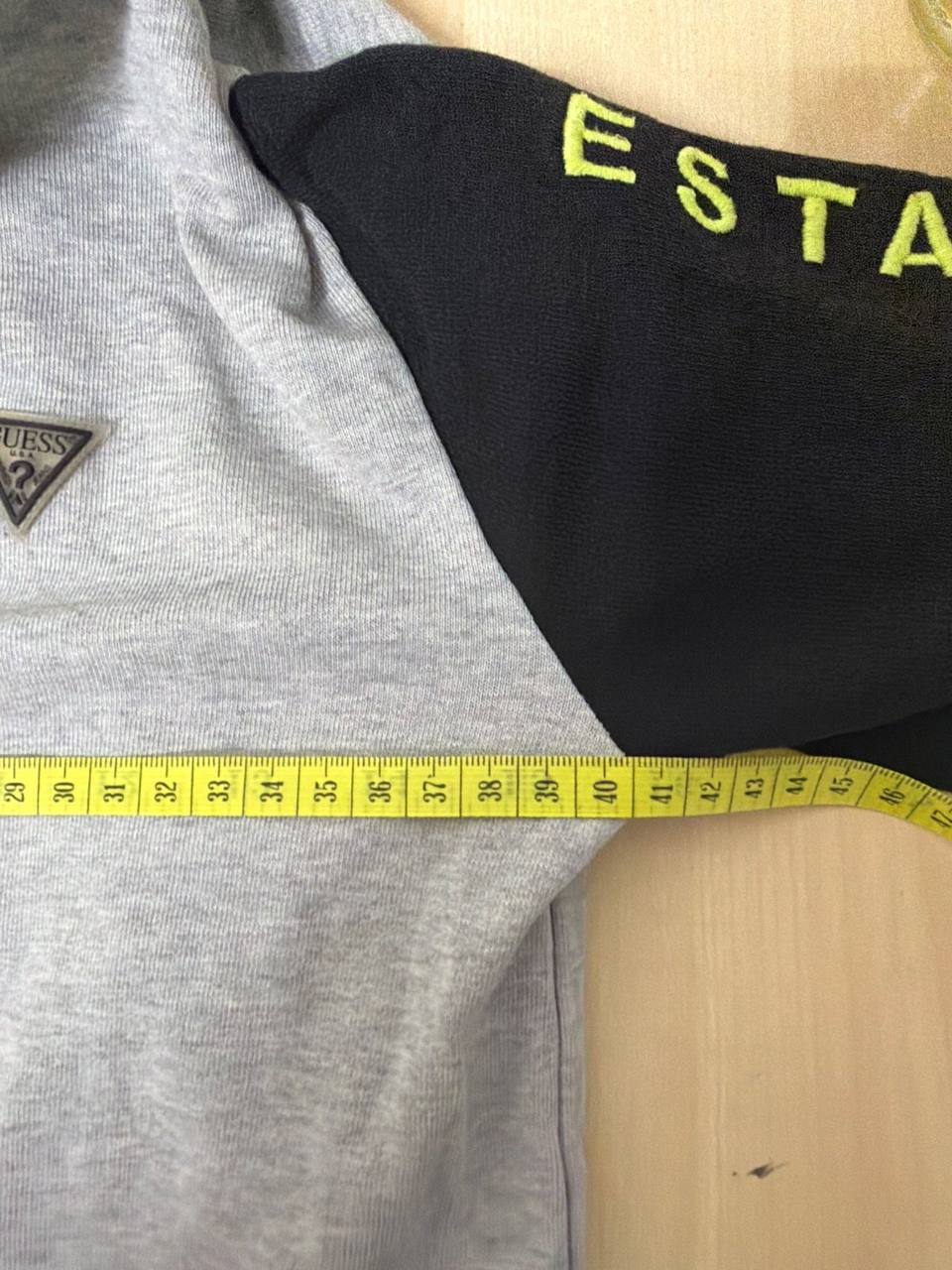 Guess sudadera capucha niño talla 10 gris negro amarillo neón, gris/negro/amarillo neón — foto 5