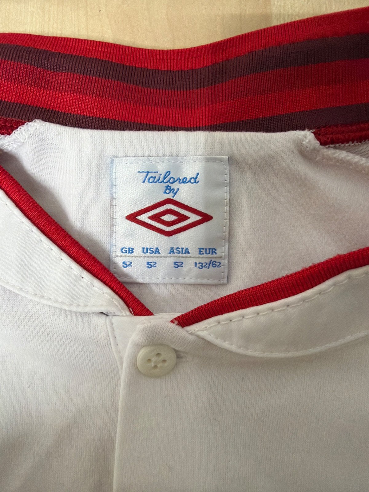 UMBRO England National Team Football Shirt 2010 Tailored Vintage Jersey — foto 3