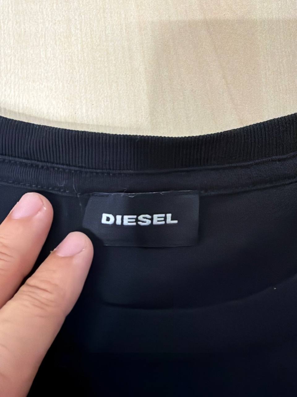 Diesel Camiseta Negra Logo For Successful Living Vintage — foto 4