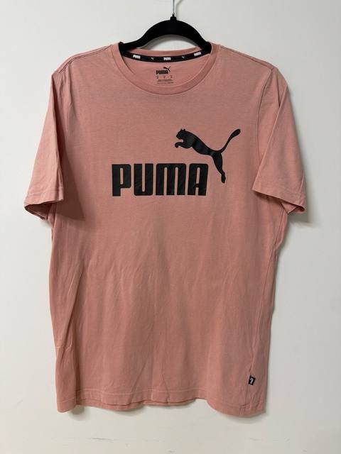 Camiseta Puma rosa salmón Talla M logo vintage streetwear