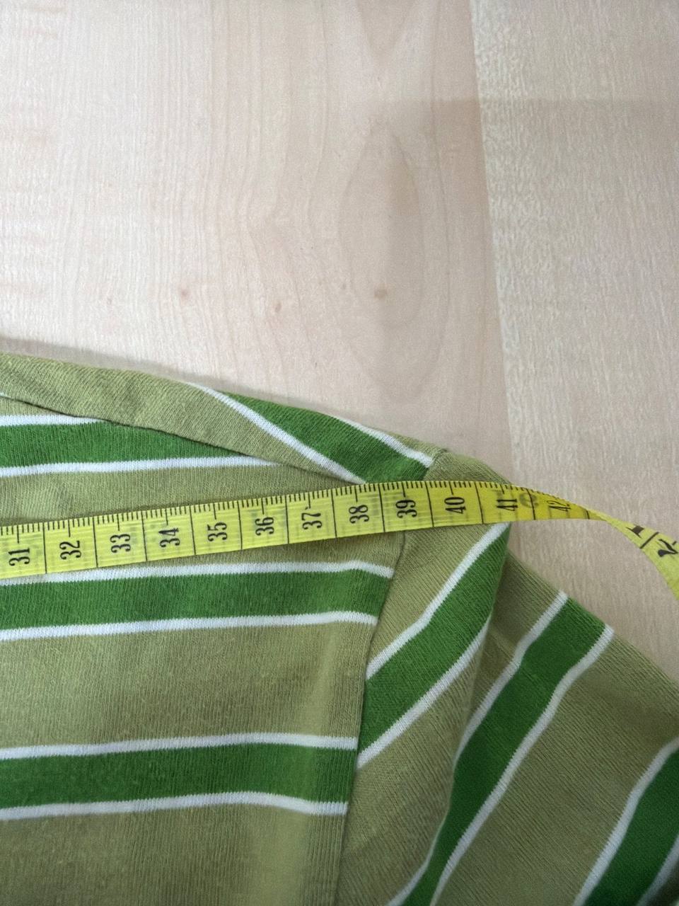 Camiseta Vintage Sergio Tacchini Rayas Verdes - Estilo Y2K / Baby Tee (Talla S) — foto 6