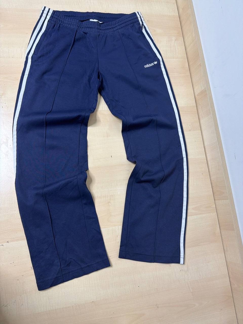 Adidas Originals Track Pants Navy Blue Straight Leg Y2K Retro, azul marino