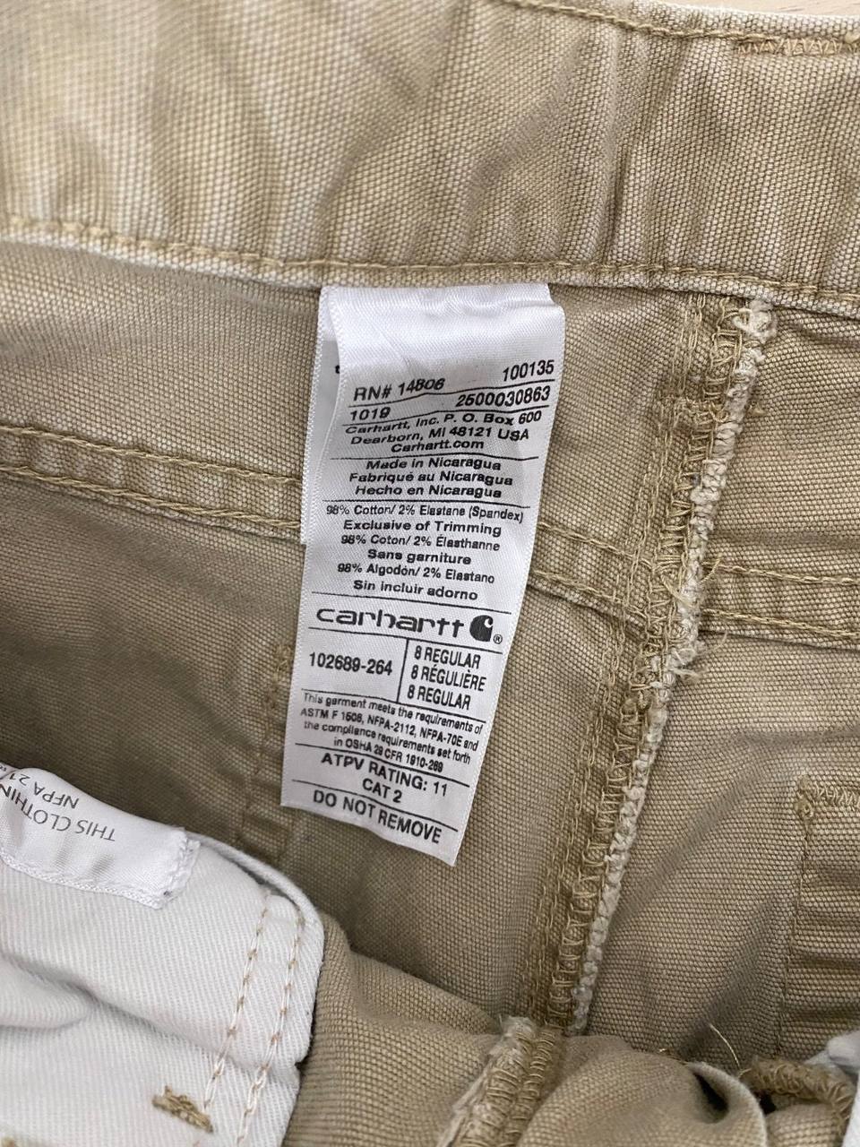 Carhartt Pantalón Carpintero Caqui Workwear Vintage Streetwear — foto 5