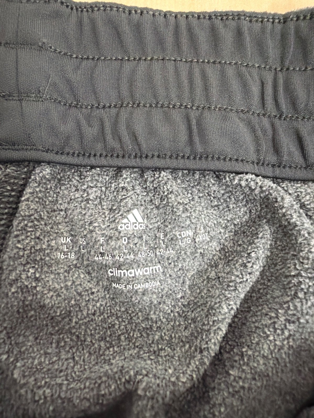 Adidas Climawarm pantalón chándal gris jaspeado jogger deporte — foto 4