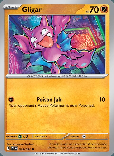 Gligar 049/094 Phantasmal Flames Inglés Normal