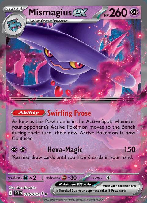 Mismagius ex 036/094 Phantasmal Flames Inglés Double Rare