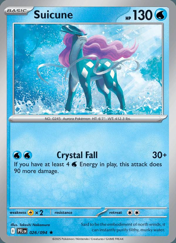 Suicune 026/094 Phantasmal Flames Inglés Holo
