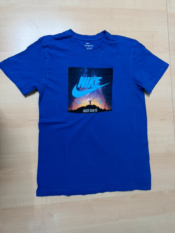 Camiseta Nike Air "Just Do It" Azul Galaxia - Talla S