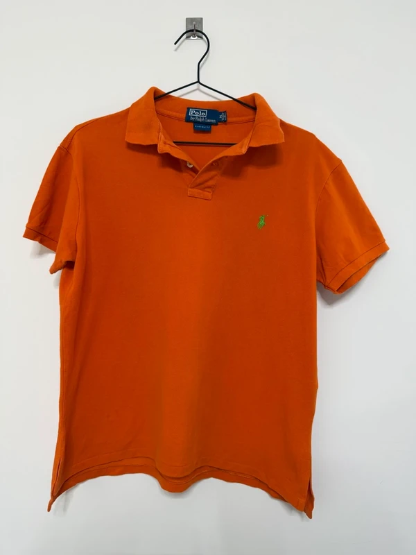 Polo Polo Ralph Lauren Naranja Custom Fit - Talla M