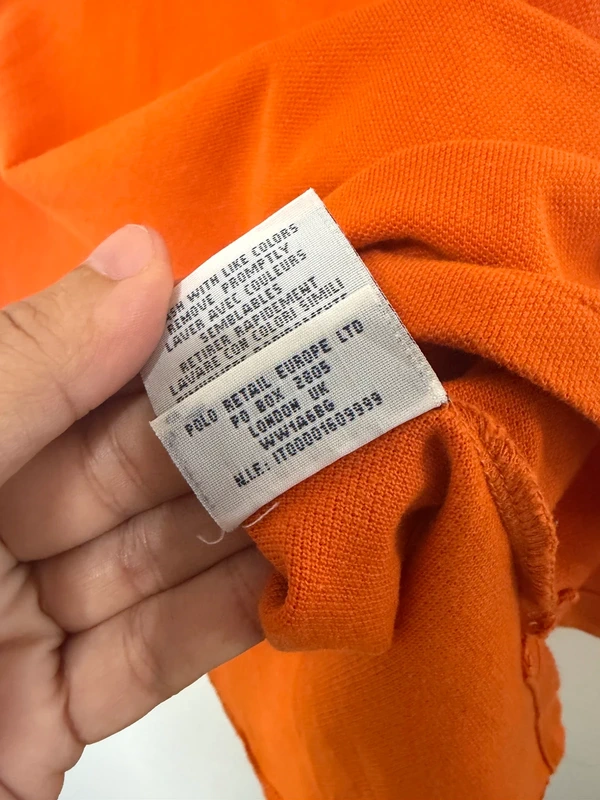 Polo Polo Ralph Lauren Naranja Custom Fit - Talla M — foto 5